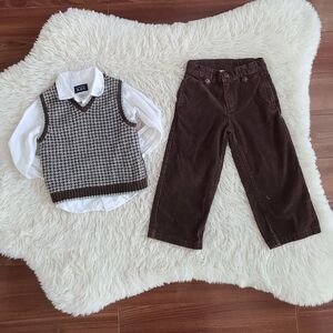 Cute holiday outfit for toddler boy 3T